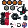 Universal ATV UTV SXS Street Turn Signal Horn Kit, LED Flasher Relay Blinker Harness Handlebar Thumb Switch