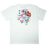 Orion Beer Cotton Fabric White White Black Black Back Hibiscus Logo Okinawa Unisex Local Shirt Standard Orion Hanagasa T-shirt T-shirt (XL, White)