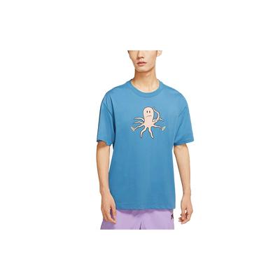 SB Octopus Print Sports Crew Neck Short Sleeve T-Shirt Men Tops Dutch-Blue DJ1227-469