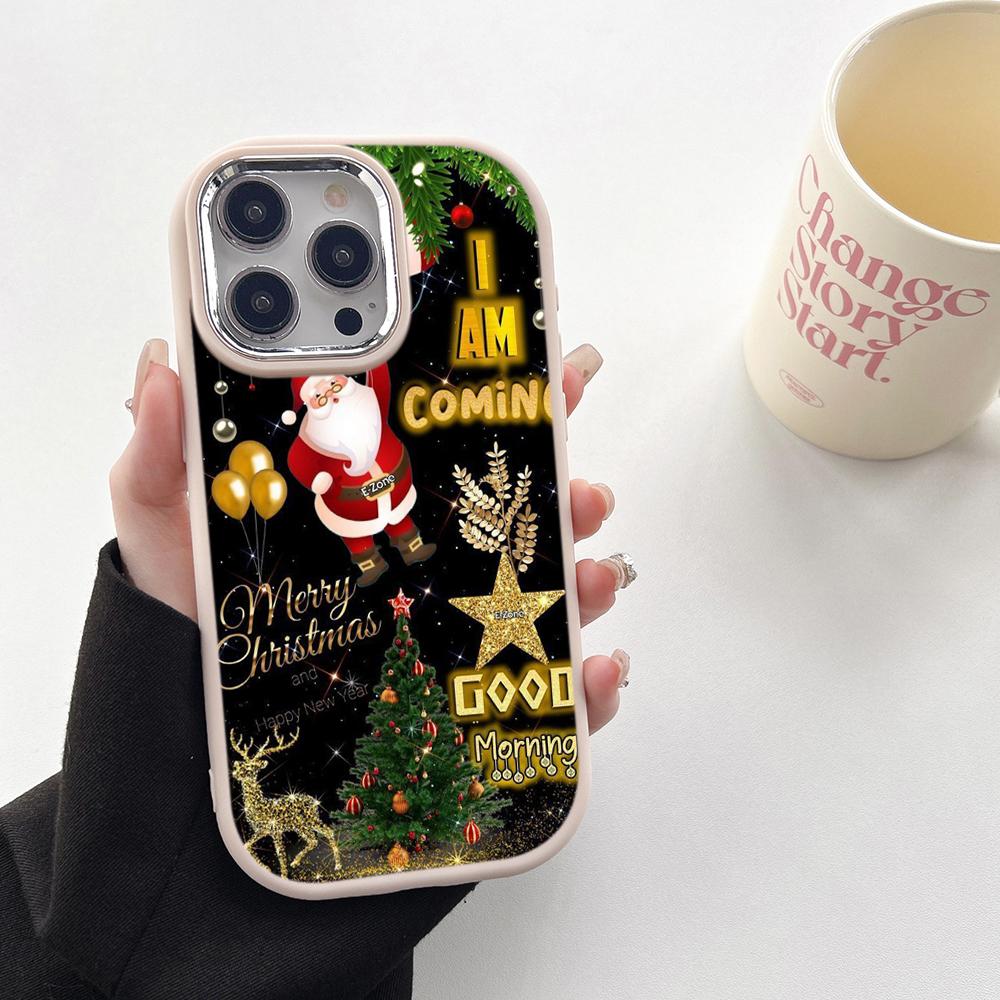 N108 Happy New Year Christmas design Soft Phone Cases для Samsung S24 S23 A15 A35 A54 — фото 19