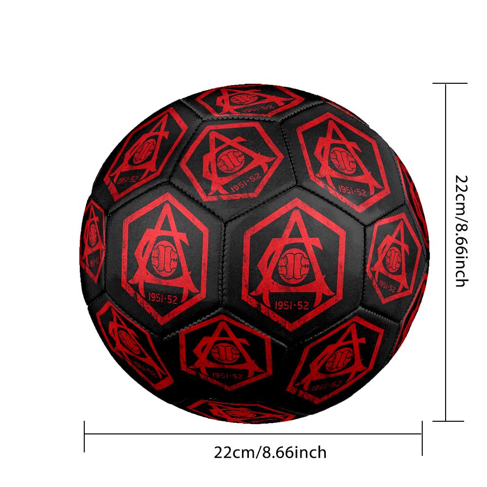 1 pz Pallone da Calcio Design Club di Calcio, Taglia Standard 5 per Allenamento Competizione Sport all'Aperto, Regalo Unico