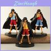 One Piece Luffy PVC-Figur mit schwarzem Umhang Anime Sammlerstück Spielzeug für Fans