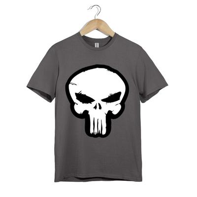 T-Shirt Teschio Grunge – Grafica Audace Minimalista del Teschio per Stile Streetwear Gotico
