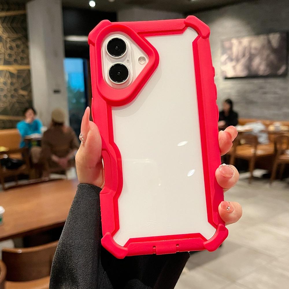 Heavy Duty Dual Layer Transparent Shockproof Durable Phone Case for iPhone 16 Pro Max 15 Plus 14 13 12 11 Protect Cover
