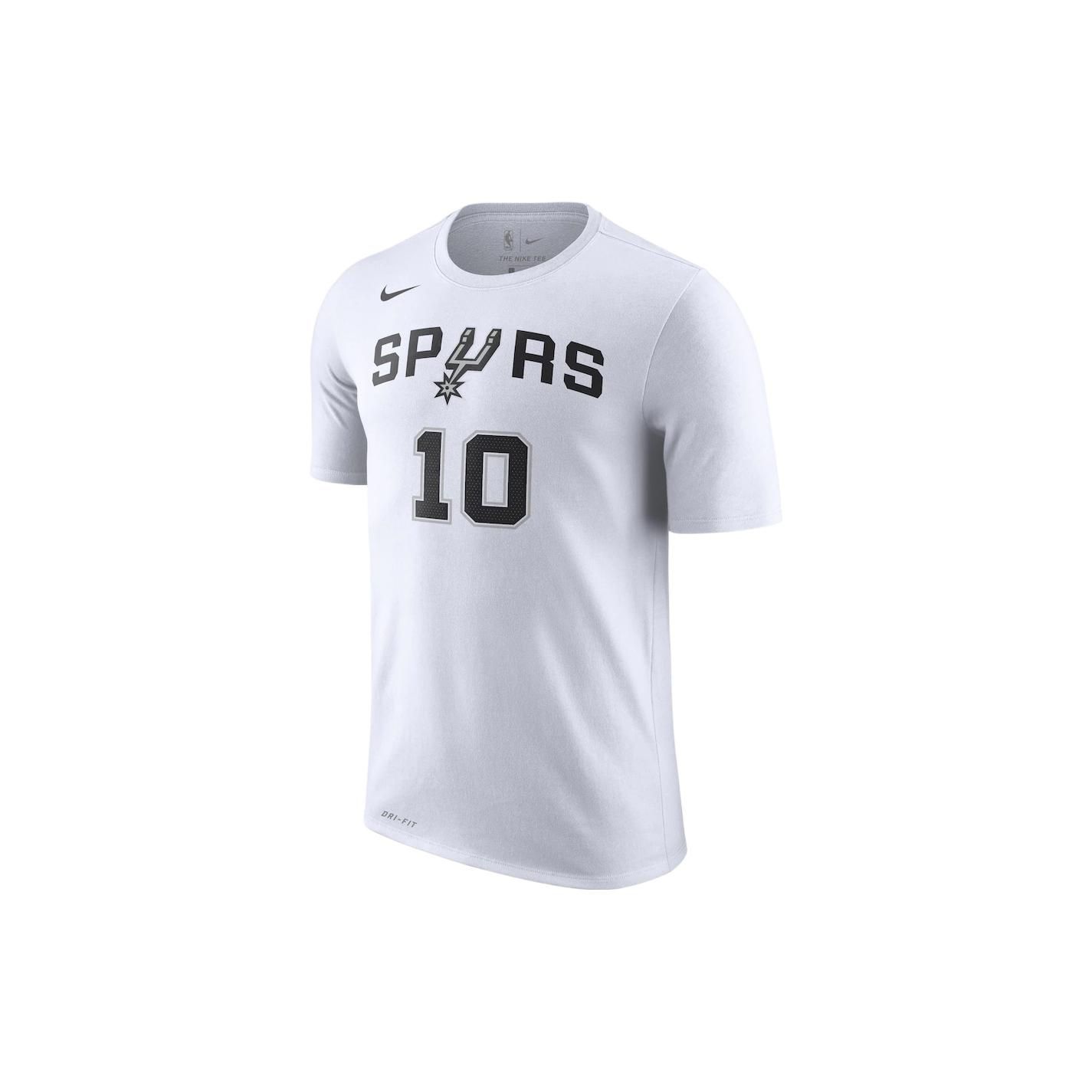 

Nike Spurs DeMar DeRozan Letter Print Basketball Sports Crew Neck Short Sleeve T-Shirt Men Tops White BQ1569-110 M