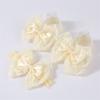 Baby Knitted Breathable Lace Bow Floor Socks + Hairband Color Matching Set