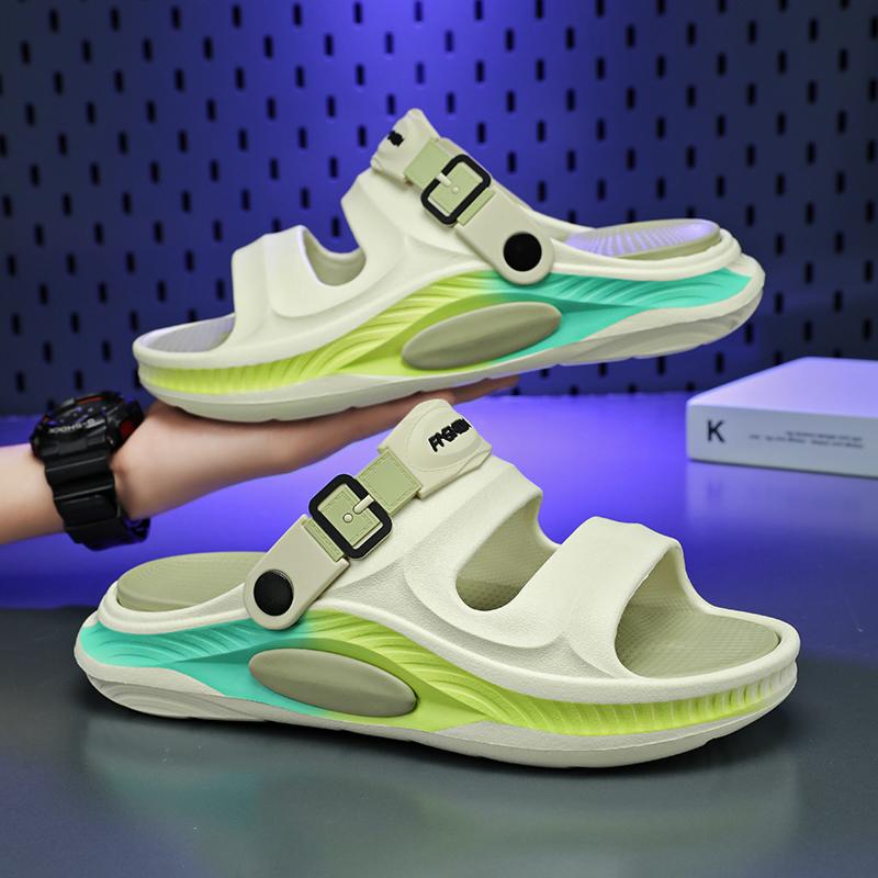 Summer Men'S And Women'S Sandals New Thick-Soled Non-Slip Wear-Resistant And Odor-Resistant Outdoor Casual Two-Wear Beach Sandals