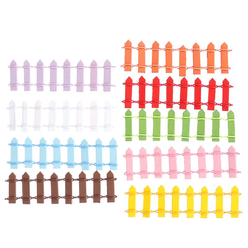5 Stück Miniatur Kleiner Holzzaun DIY Feengarten Mikro Puppenhaus Tore Deko