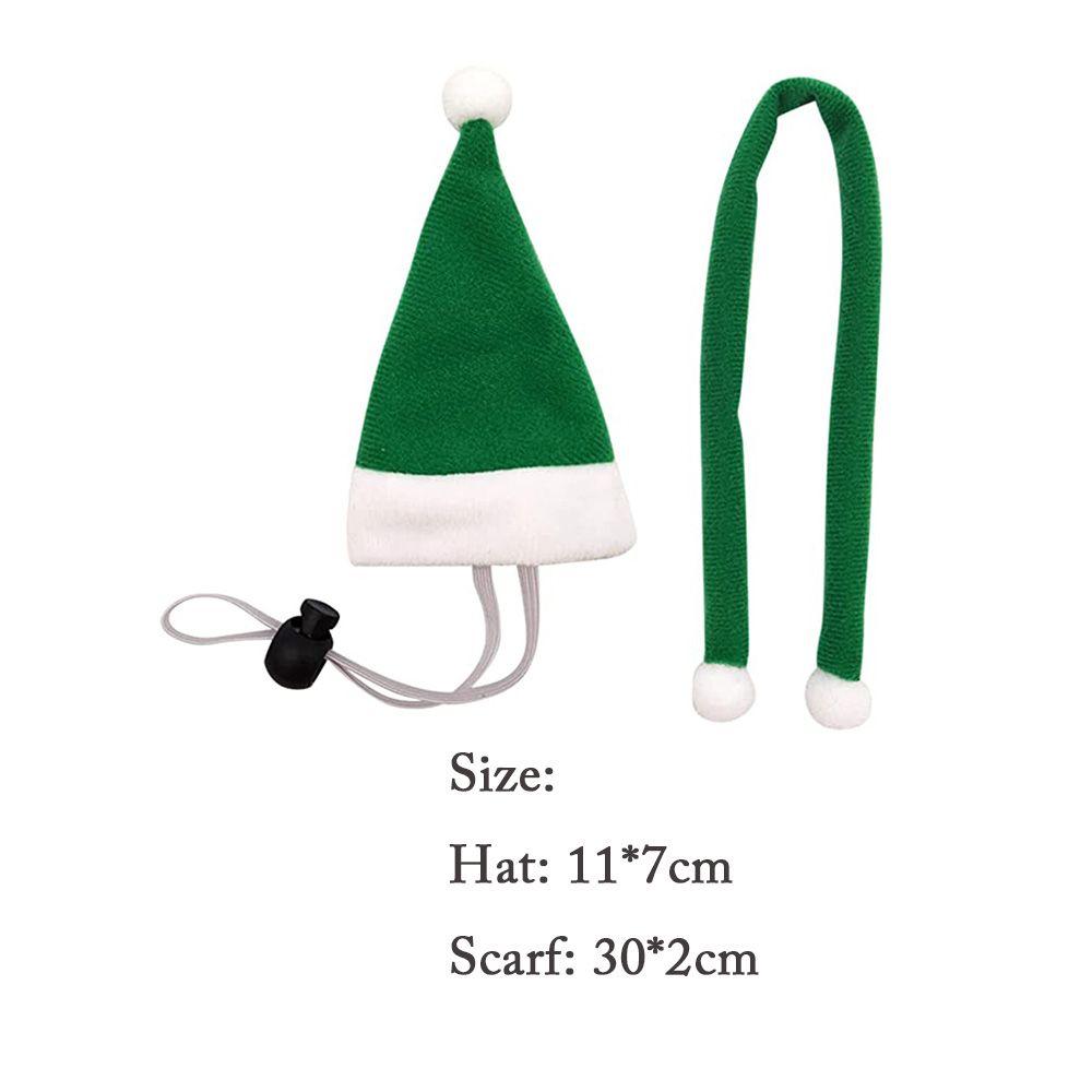 Headwear Holiday Costume Poultry Lizard Guinea Pig Pet Hat Merry Christmas Santa Claus Animal Scarf