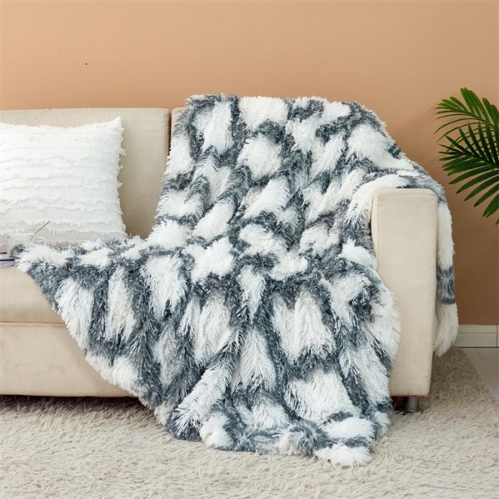 New Four-season Universal Solid Color Mink Fleece Blanket Plush Tie-dye Blanket To Keep Warm and Comfortable
