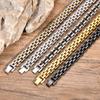 Stylish Strap Chain Bracelets for Men Boys,Waterproof Stainless Steel Thick Chain Wristband,Father's Day Husband Dad Gift