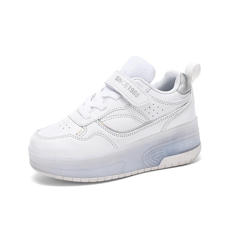 

Дети Бегущие Кроссовки Мальчики Девочки Бегущие Кроссовки Двойные Колеса Летающие Кроссовки Колесные Кроссовки Школьницы Роликовые Коньки 40 белый