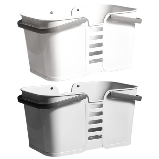 Storage Basket Portable Shower Caddy with Handle Large Capacity Bathroom Organizer Basket with Drainage Holes