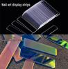 Aurora Iridescent Acrylic Display Strips with Double-Sided No-Trace Tape
