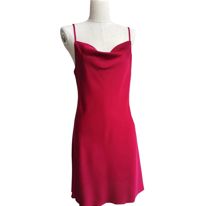 Ice Silk Long Sleeve Robe & Low-Cut Camisole Set - Spring/Summer Women's High-End Pajamas