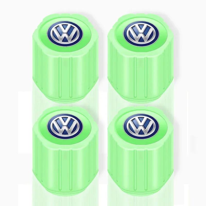 

B5 VW For Volkswagen Fluorescent Car Stem Caps Tire Valves Caps Stem Cover For Volkswagen Sagitar GTI Passat R-Line Jetta R Scir