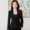 Spring Autumn Female Suit Jacket Black Professional Suit Interview Formal Work Clothes Office Lady OL Classic Blazers for Women