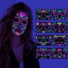Fake Tatto Big Mouth Face Sticker Bloody Makeup Halloween Horror Tattoo Stickers   Ghost Festival