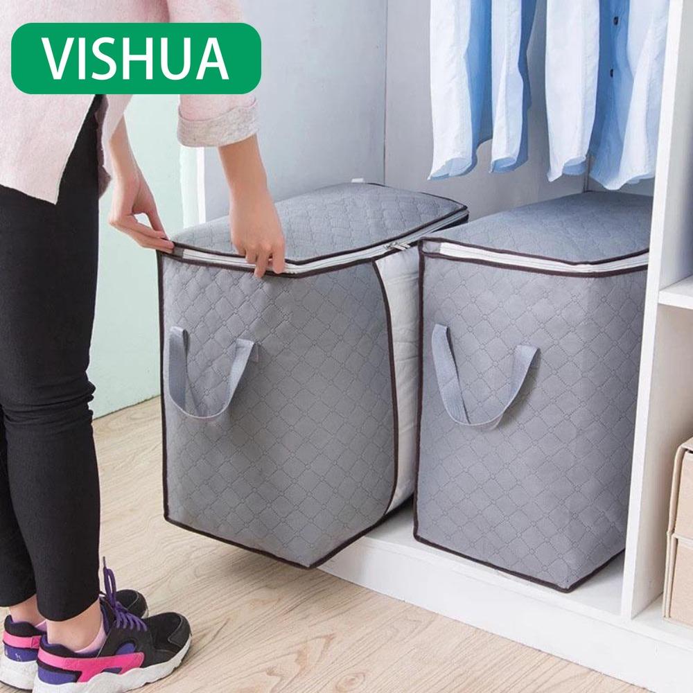 Zippered clothing storage case. Size: 60*40*35cm/50*48*28cm