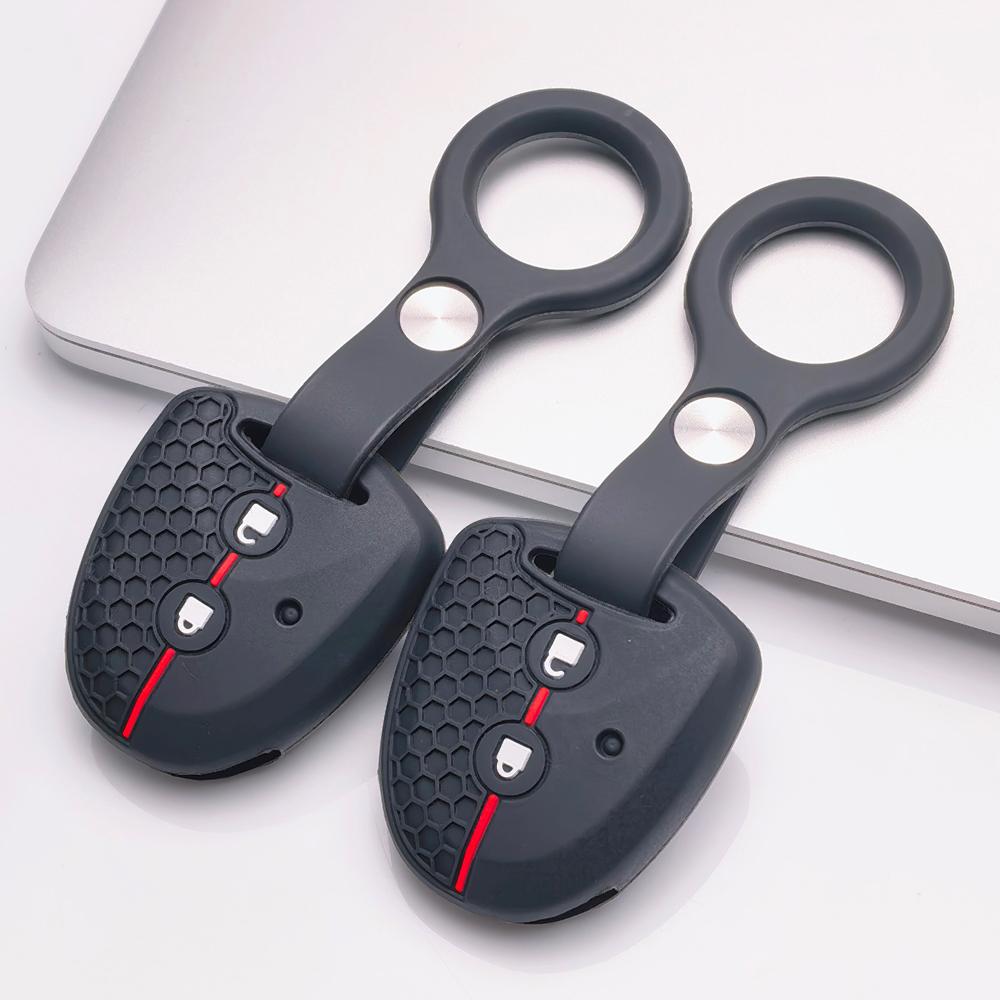 Key Case Cover for Toyota Hilux Yaris Corolla Rav4 Vigo Vitz Echo with Keychain Anti-Scratch Guard Shockproof Protection Soft Grip Texture