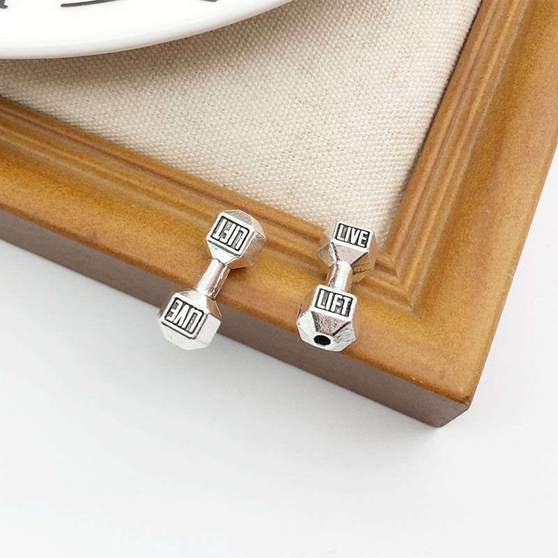 

Сделай сам Микс Спортивный гриф Античное серебро Barbell 8x19mm-9016