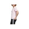 Adidas Neo Round Neck Comfortable Breathable Sports Casual Short Sleeve T-Shirt Women Tops Pink GJ5653