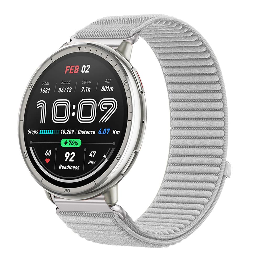 20mm 22mm Nylon Loop Strap for Amazfit Active 2 Band Correa for Amazfit Balance 2/Helio/Bip 6 5/GTR/GTS 4 3 Breathable Bracelet