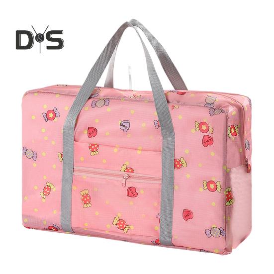 Foldable Travel Duffel Bag Tote Carry-on Luggage Bag Large Capacity Waterproof Portable Storage Bag with Zipper