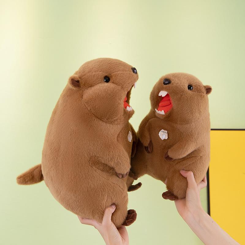 Popular capybara doll kapibara plush doll children sleep with birthday gift plush toy