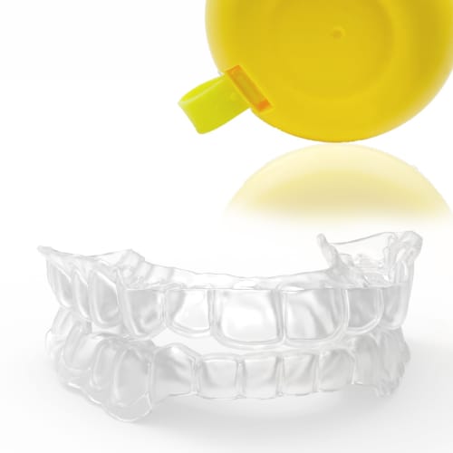 

Custom-fit Dentellea Mouthpiece, Night Guard for Snoring and Teeth Grinding, Sleep Support | Reusable, Includes Case, Unisex