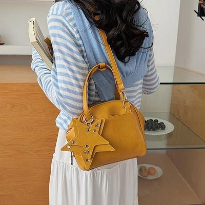 Soft Leather Texture Fashion Portable Shoulder Messenger Bag