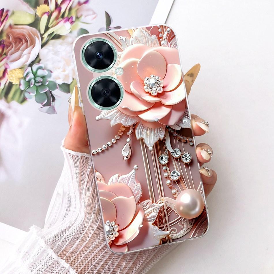 For Huawei Nova 11i Cute Flower Butterfly Cat Painted Case For Huawei Nova11i MAO-LX9 Soft Silicone TPU Phone Cases