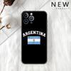 Repubblica Argentina Custodia Per Apple iPhone 11 13 14 12 Pro Max 7 8 XR X 6 5 5S SE 2022 13ProMax Silicone Nero Phone Funda