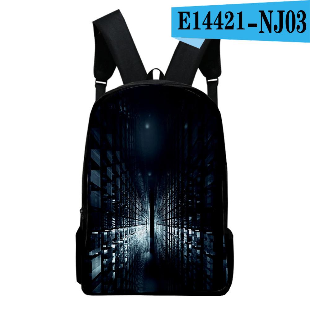 Harajuku Novelty Youthful Abstract Student School Bags Notebook Backpacks 3D Printed Oxford Waterproof Boys/Girls Travel Bags