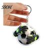 Soccer Fan Keychain Pendant, Football Goalkeeper Gloves Ball Design Key Chain, Glove Keyring Holder Realistic Sports Accessory for Fans Backpack