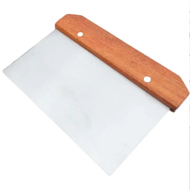 1 Stück Edelstahl Teigschneider Nudelmesser Kuchenschaber mit Skala Backen Kuchen Kochen Teigschaber Backzubehör