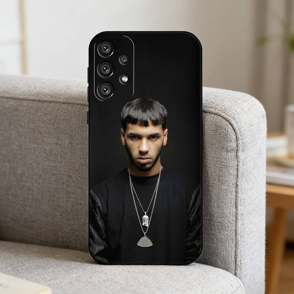 Rapper A- Anuel AA Phone Case For Samsung S25,S24,S21,S22,S23,S30,Ultra,S20,Plus,Fe,Note,10,9,5G Black Cover