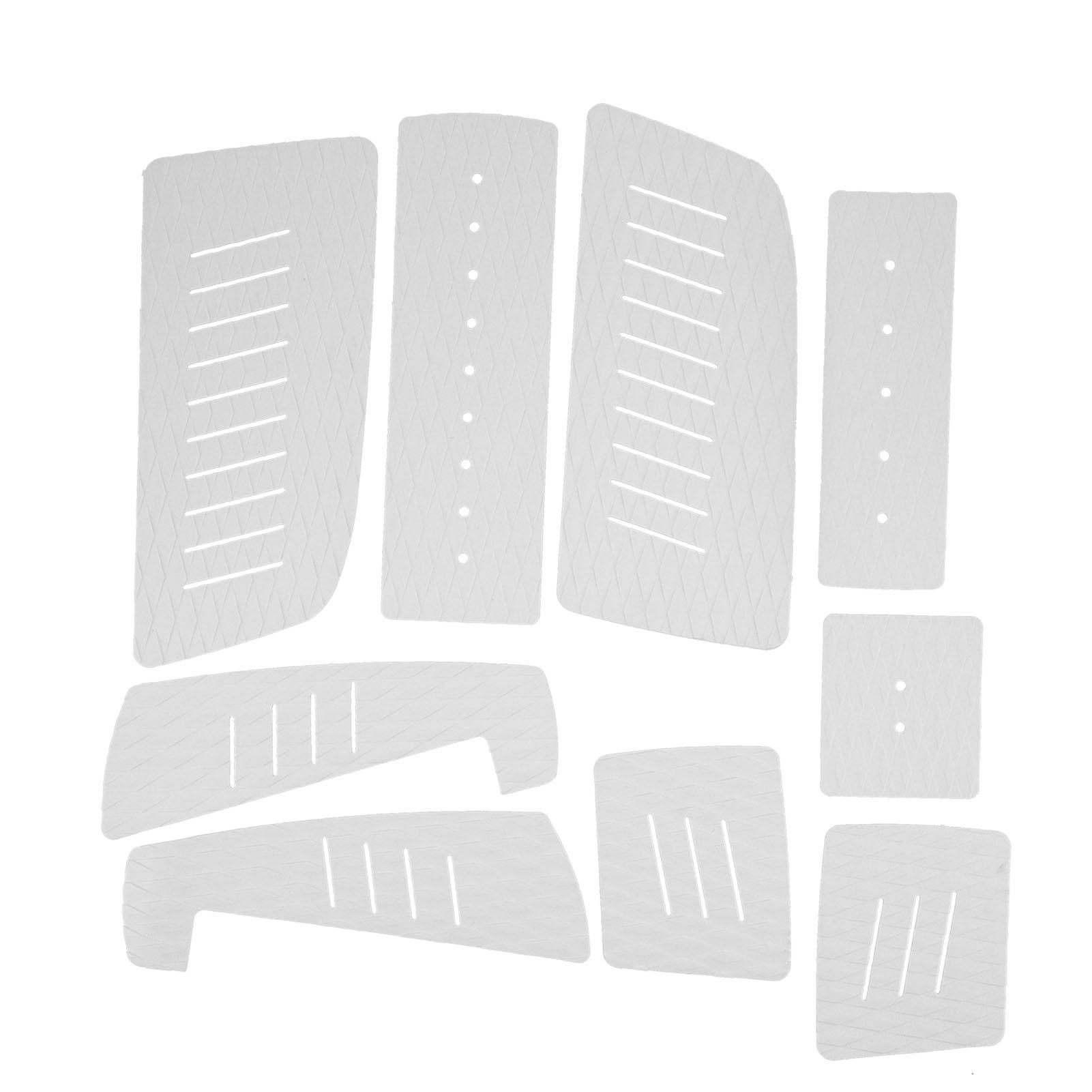 

EVA Deck Traction Pad Nonslip Surfboard Mat Surf Tail Pad Mat for Longboard Paddle Board(White ) белый