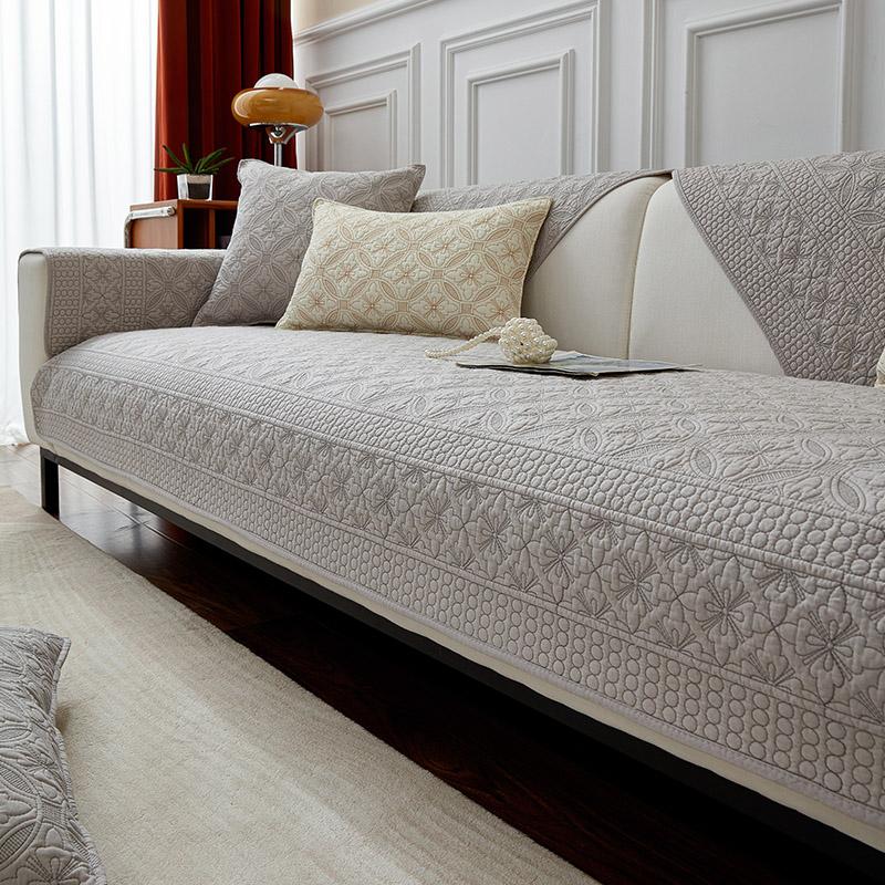 

Подушка для дивана из хлопка «Четыре сезона», Нескользящая, Универсальная, Простая, Современная, Тканевая, Подушка из массива дерева, Чехол из чистого хлопка и кожи, Новинка 70*120cm