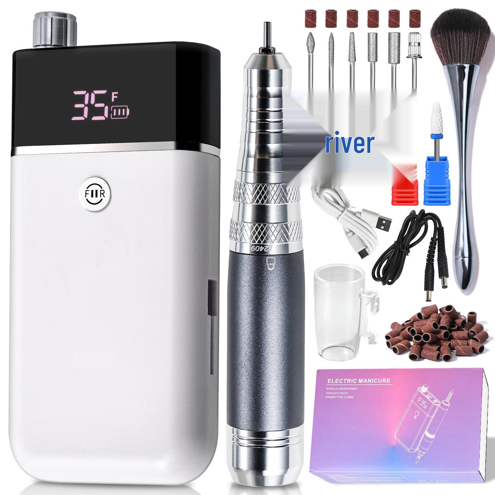 

High-Speed Low-Noise Rechargeable Electric Nail Grinder белый