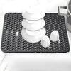 Heat Insulation Kitchen Sink Mat Hollow Drain Pad Kitchen Accessories Dishes Drying Mat  Tableware