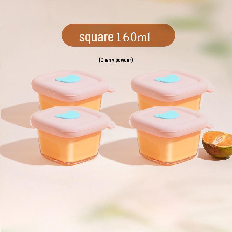 Infant Glass Food Storage Bowl with Lid – Ideal for Egg Custard & Rice Portions