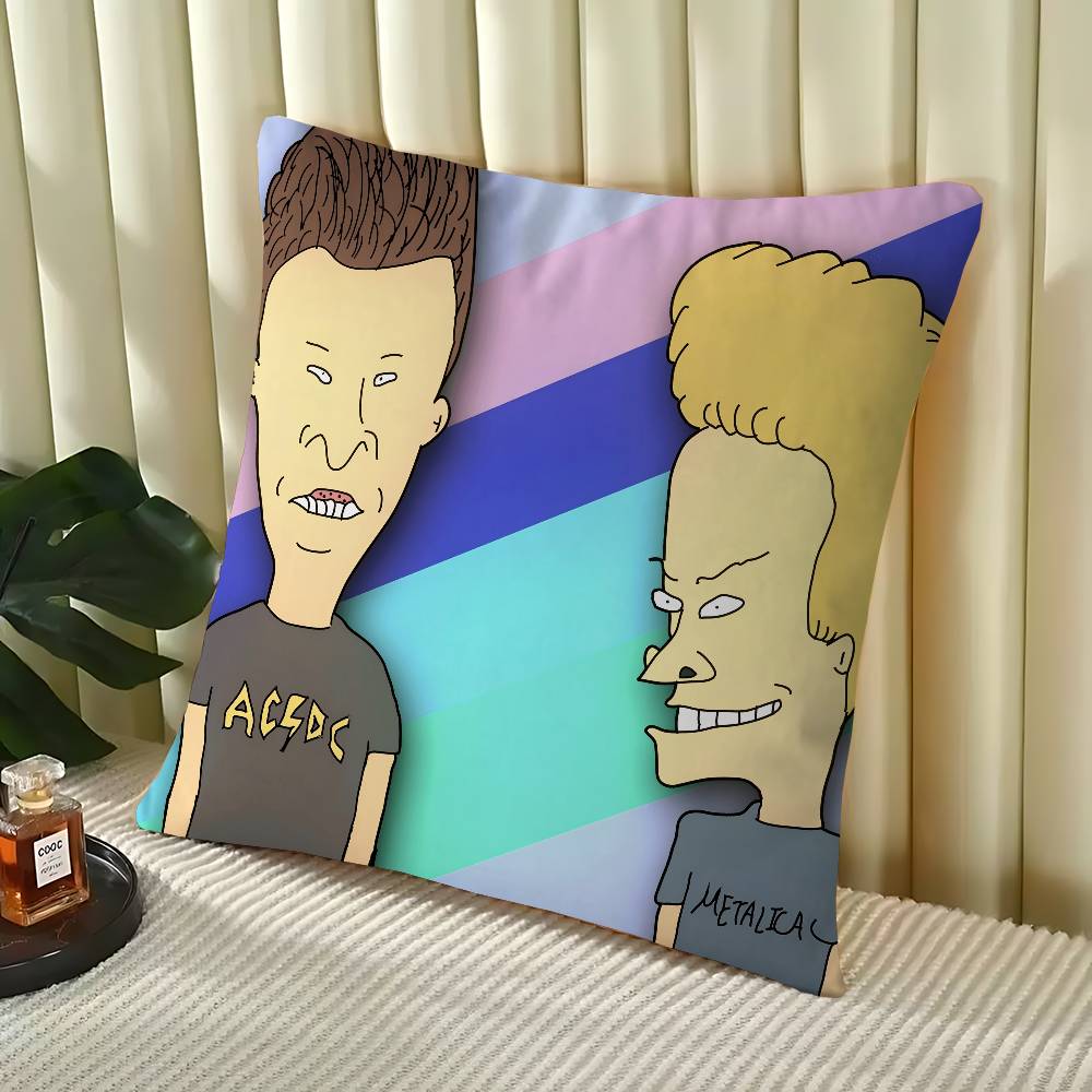 B-Beavis And Butt-Head Personalized Pillow Dust Cover Bedroom Kids Party Decoration Pillowcase Birthday Children Gift