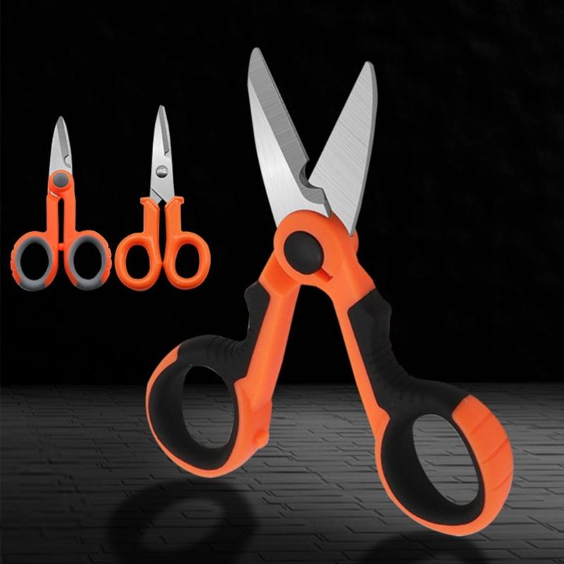 Professional Fishing Shears Fishing Braided Line Scissors with Non-Slip Grip Multifunction Heavy Duty Fishing Scissor