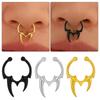Gothic Horn Nose Clip Non Piercing Fake Nose Ring Non Perforation Body Jewelry