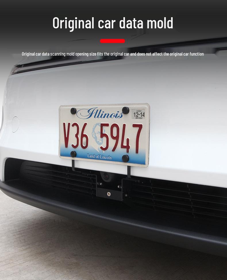 Tesla Model Y 25-Year Refresh: US Spec No-Drill, Lockable, Anti-Theft License Plate Holder