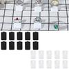 30Pcs Acrylic Rings Display Stand Jewelry Display Stand, Plastic Storage Stands Wedding Ring Display Stand Ring Organizer Showca
