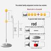 Durable Flexible Shaft Table Tennis Trainer for Seniors: Single-User Professional Self-Training Tool, Vision Ball Included