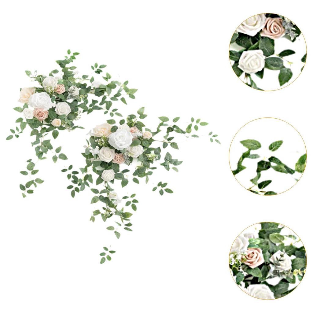 2 Stück Hochzeitsbogen Blume Dekoration für Themenarrangement Empfangs-Hintergrund