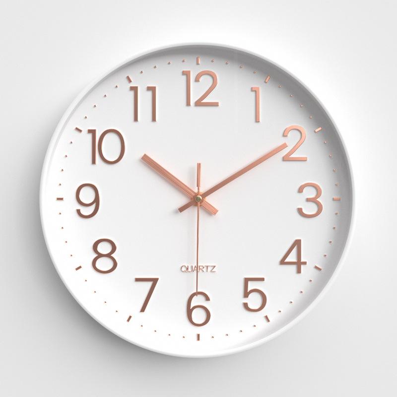 Home Clocks Living Room Wall Clock Bedroom Silent Wall Clock Modern Simple Round Quartz Clock 30CM